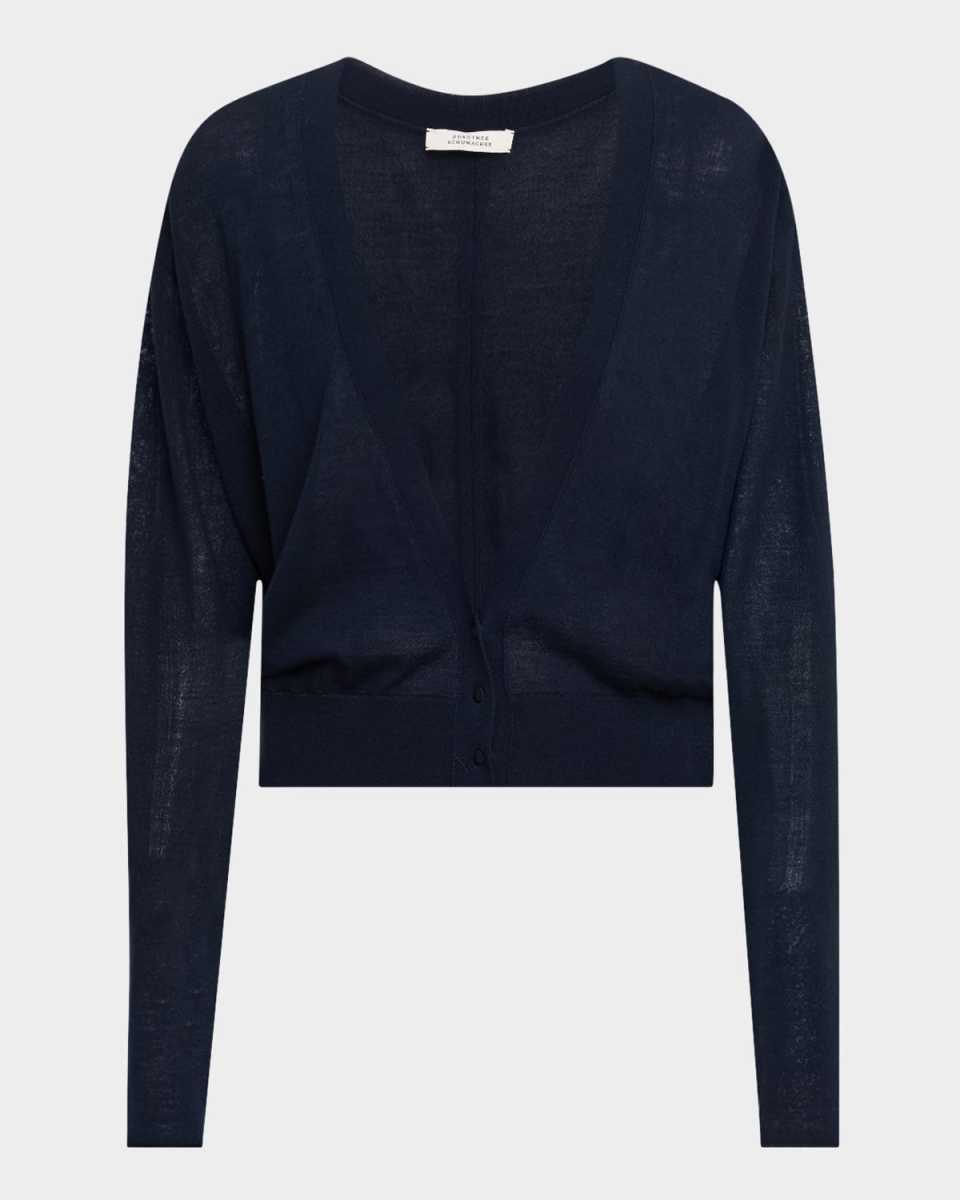 Refined Essentials I Wool-Cotton Knit Cardigan